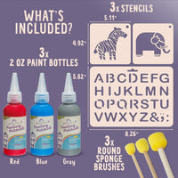 Thumbnail for Washable Paint Kids Set 3 Bottles