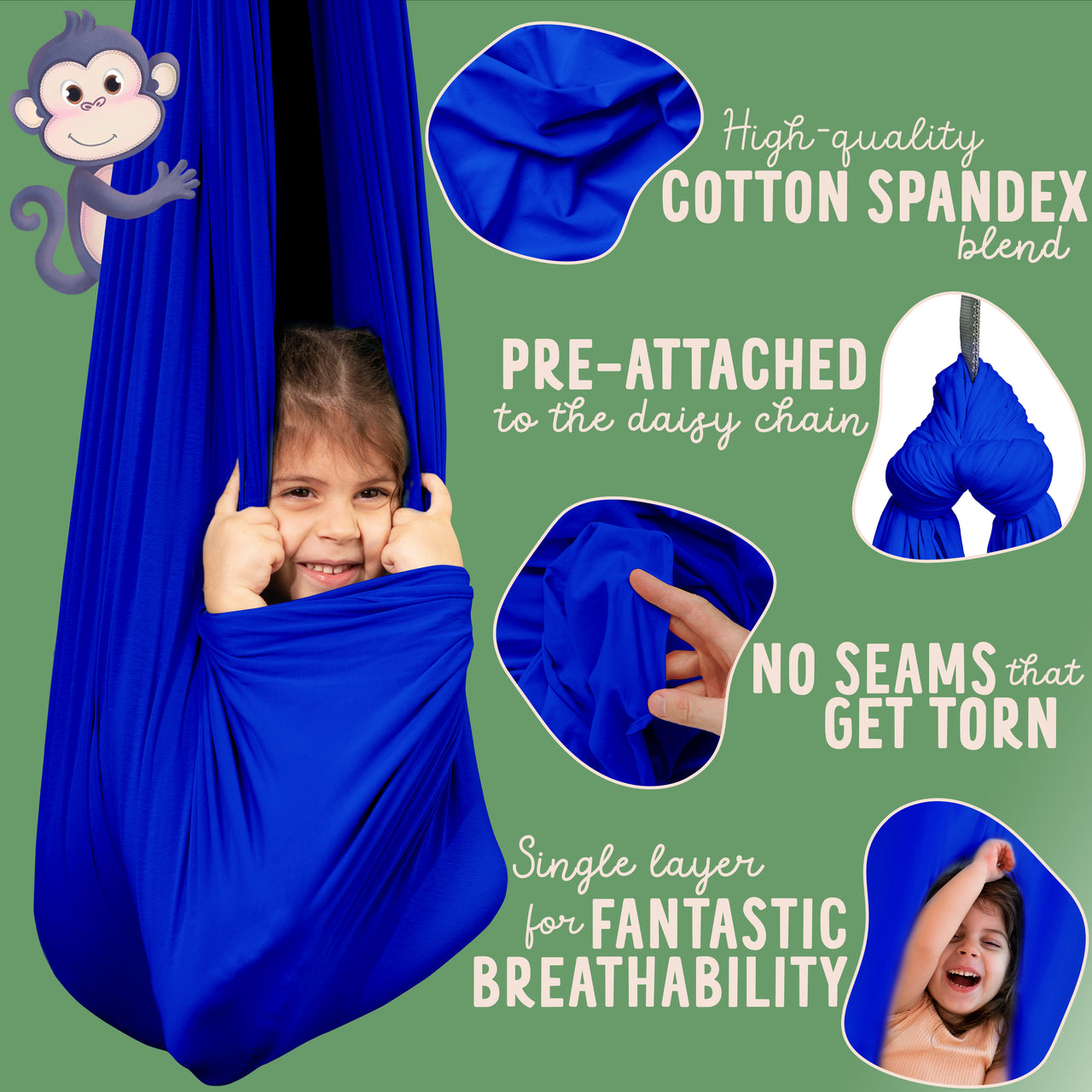 Cerulean Blue Clear Sky Sensory Swing